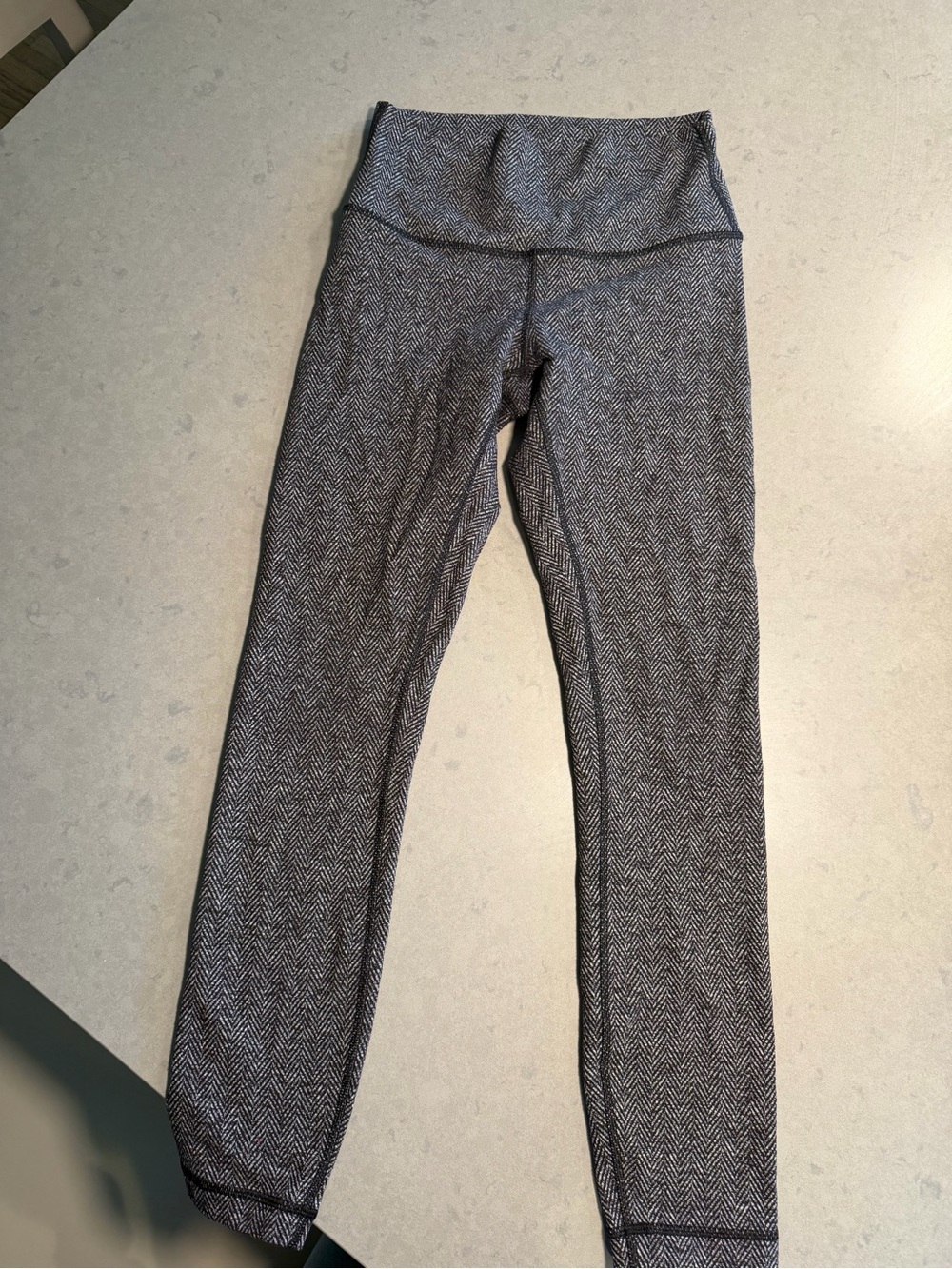 lululemon athletica Herringbone High-Rise Leggings in Black & White